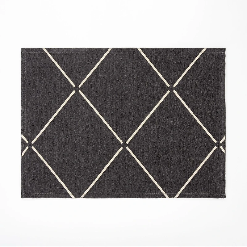 Loze Anti Slip Rug 20x28" - charcoal