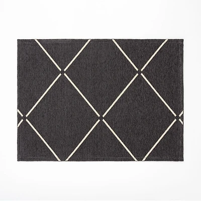 Loze Anti Slip Rug 20x28" - charcoal