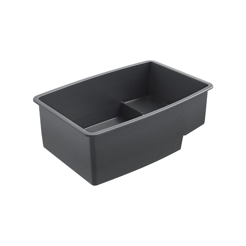 BloomBath Évier de cuisine en granite à double bac encastré par le dessus – Gris