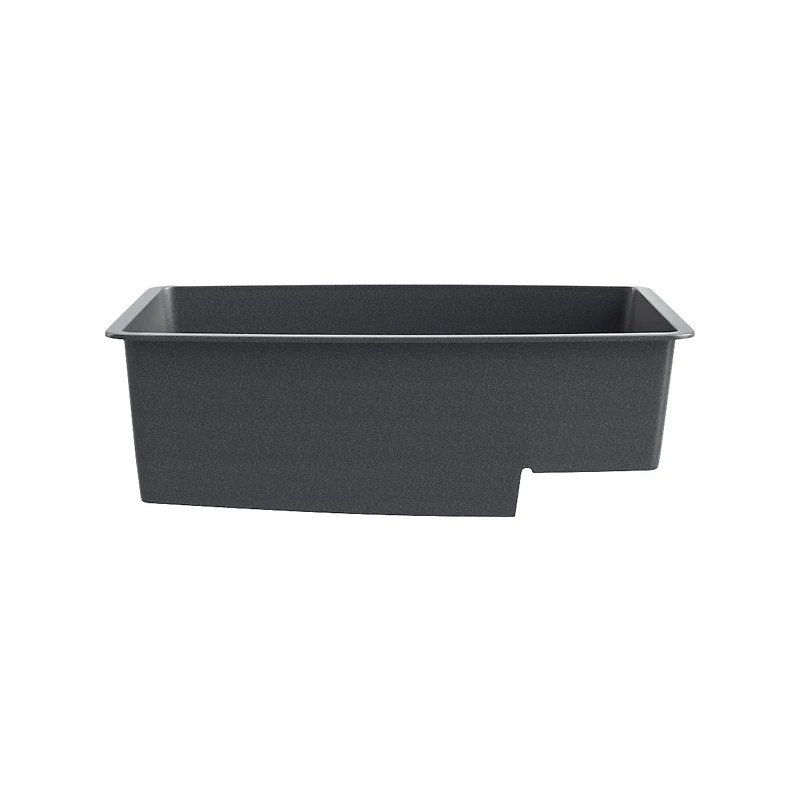 BloomBath Évier de cuisine en granite à double bac encastré par le dessus – Gris