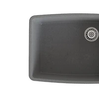 BloomBath Évier de cuisine en granite à double bac encastré par le dessus – Gris