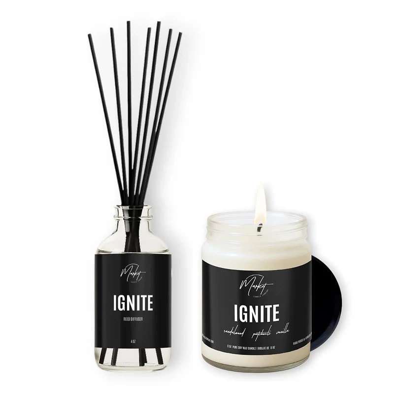 Ignite candle and reed - Duo