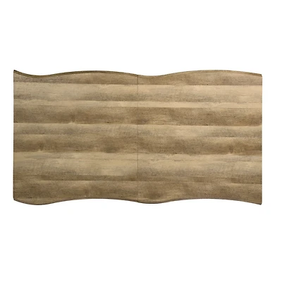 63" Modern Dining Table with Wave Edge