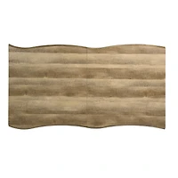 63" Modern Dining Table with Wave Edge