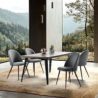 Set of 2 Grey Dining Chairs by Maison Classique