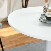 Table ronde moderne - Blanc