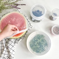 Couvercles étirables en silicone Danesco, ensemble de 5