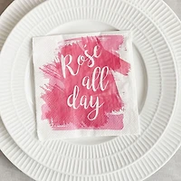 Rose All Day Cocktail Paper Napkins