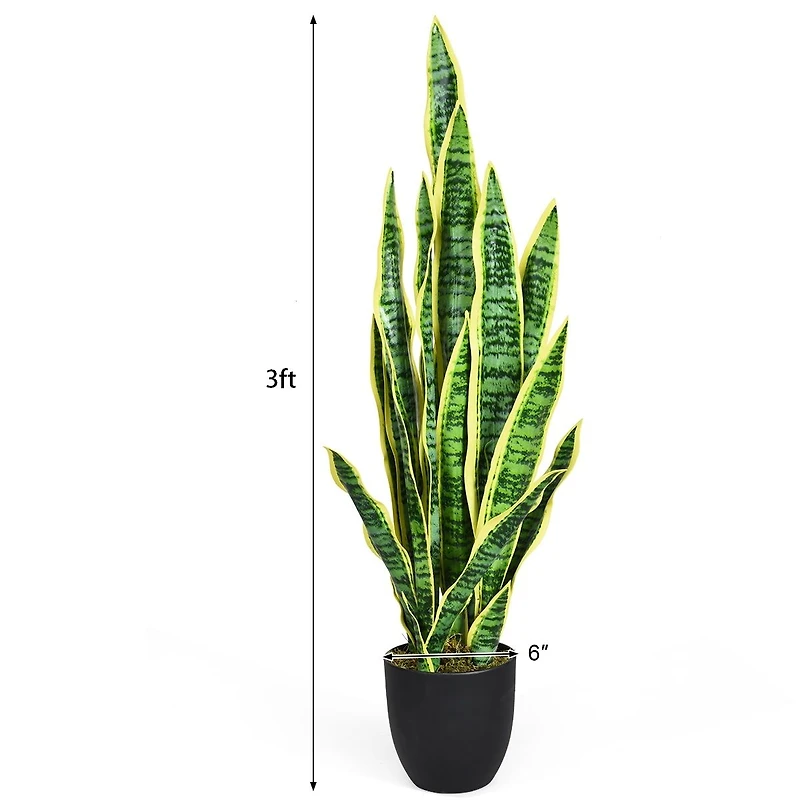 Plante artificielle Sansevieria - 35,5 po