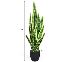 Plante artificielle Sansevieria - 35,5 po