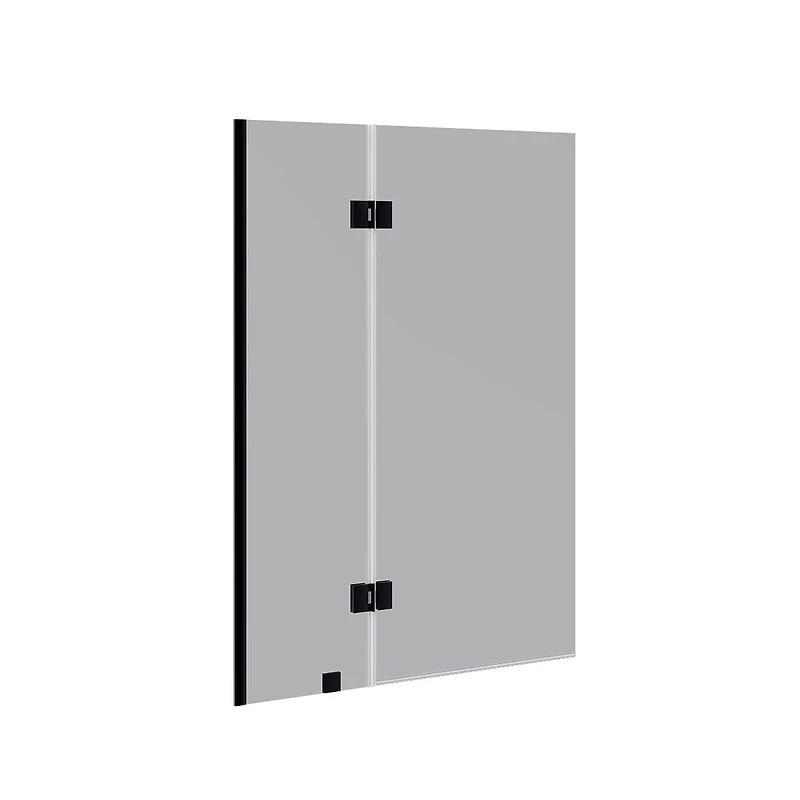 Jarrod Matte Black Sliding Bathtub Door