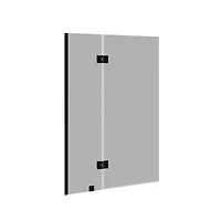 Jarrod Matte Black Sliding Bathtub Door