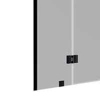 Jarrod Matte Black Sliding Bathtub Door