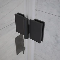 Jarrod Matte Black Sliding Bathtub Door