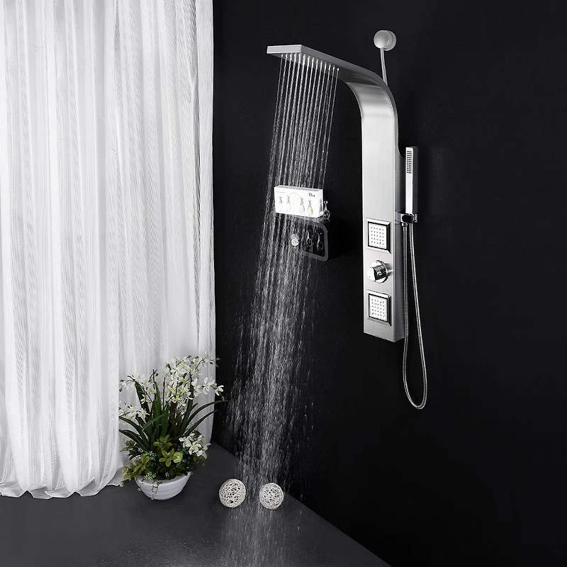 Jarvis colonne de douche en acier inoxydable chromé