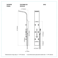 Jase Stainless Steel Shower Column