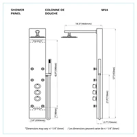 Jasen Stainless Steel Shower Column