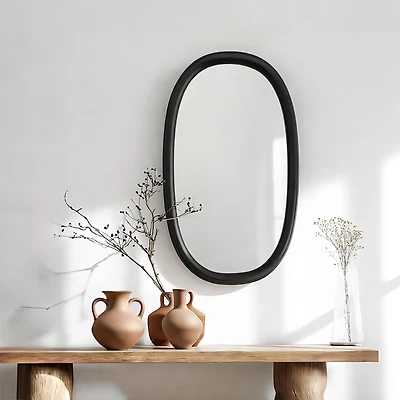 Miroir oval « Home » par Haute Deco