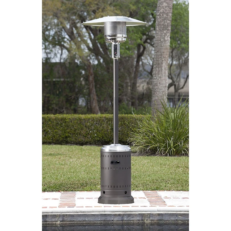 Patio Heater, Mocha and Stainless