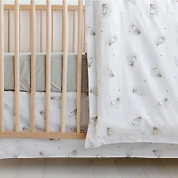 Owls Cotton Crib Bedding Set, 4 Pieces