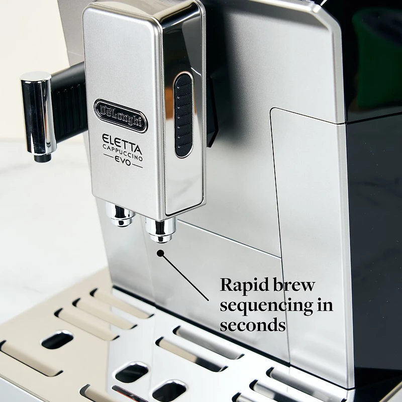 De'Longhi Eletta Evo Fully Automatic Espresso & Cappuccino Machine - Silver