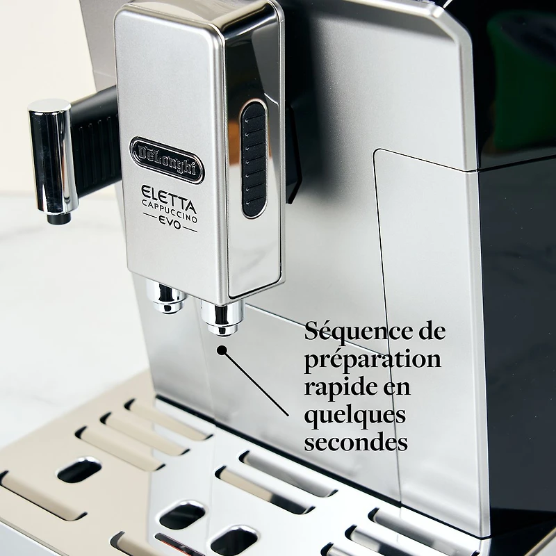 Machine à espresso et cappuccino automatique De'Longhi Eletta Evo - Argent