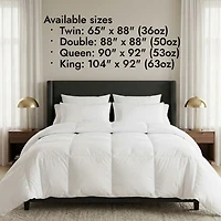 Luxurious White Down & Feather Duvet