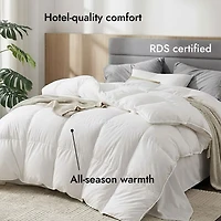 Luxurious White Down & Feather Duvet