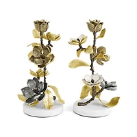 Set of 2 Vintage Bloom Candle Holders by Michael Aram