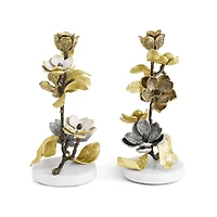 Set of 2 Vintage Bloom Candle Holders by Michael Aram