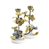 Set of 2 Vintage Bloom Candle Holders by Michael Aram