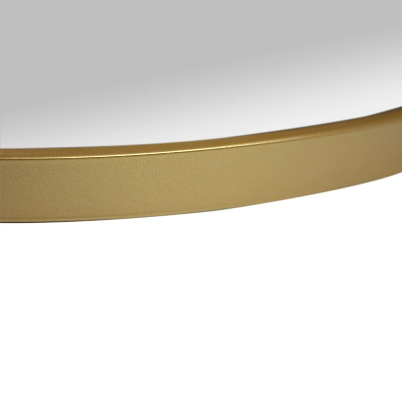 Mani Round Metal Gold Mirror - 24x24