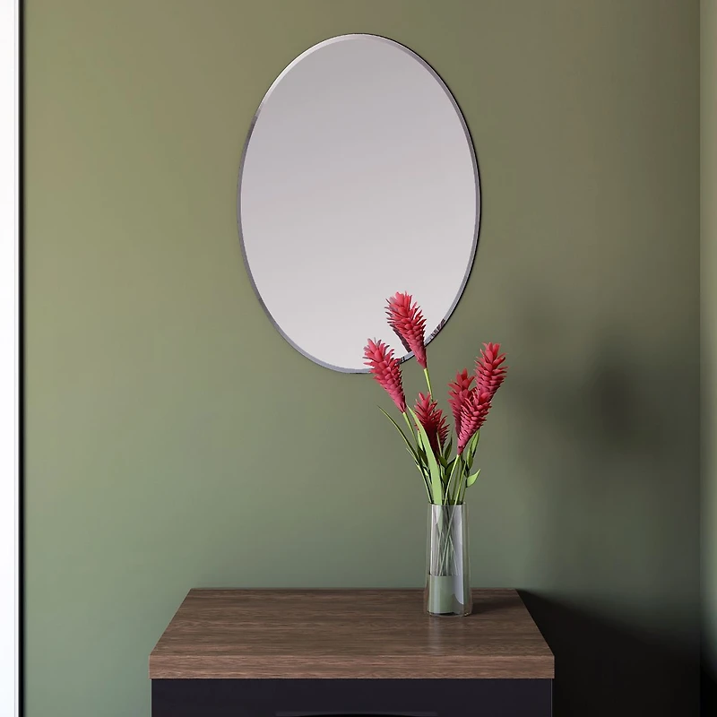 Marion Framless Oval Mirror