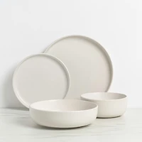 gusto! Ensemble de vaisselle 16 pièces- Blanc