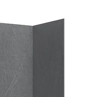 Ebblyn Stone-Effect Shower Wall Panel Surround, Set of 3 - Grey