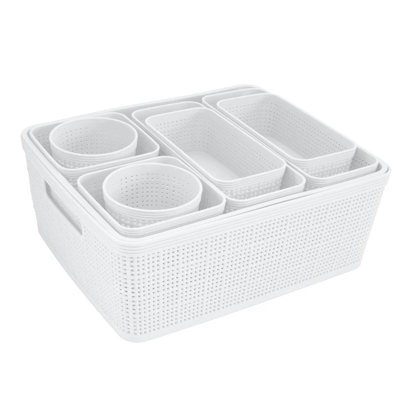 Weaver Organisers 10 pieces - White