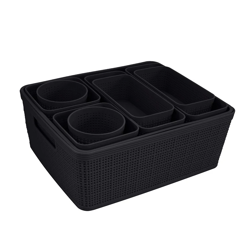 Weaver Organizer 10 pieces - Black