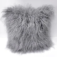 Coussin en fourrure d'agneau