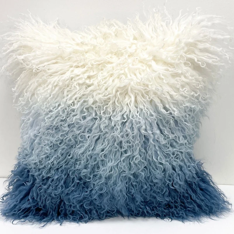 Coussin en fourrure d'agneau