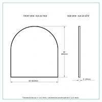 Moony Arched Metal Mirror