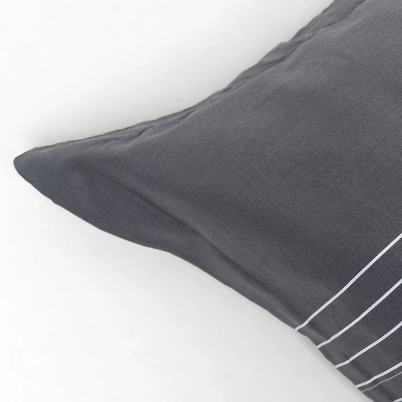 Multistripe Lurex Euro Sham