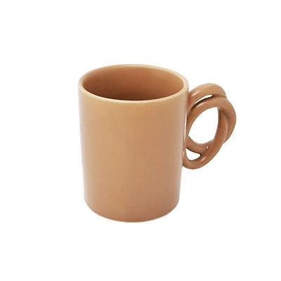 Mug with Knot Handle - Nude