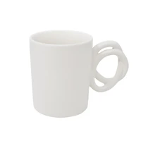Mug with Knot Handle - Cream