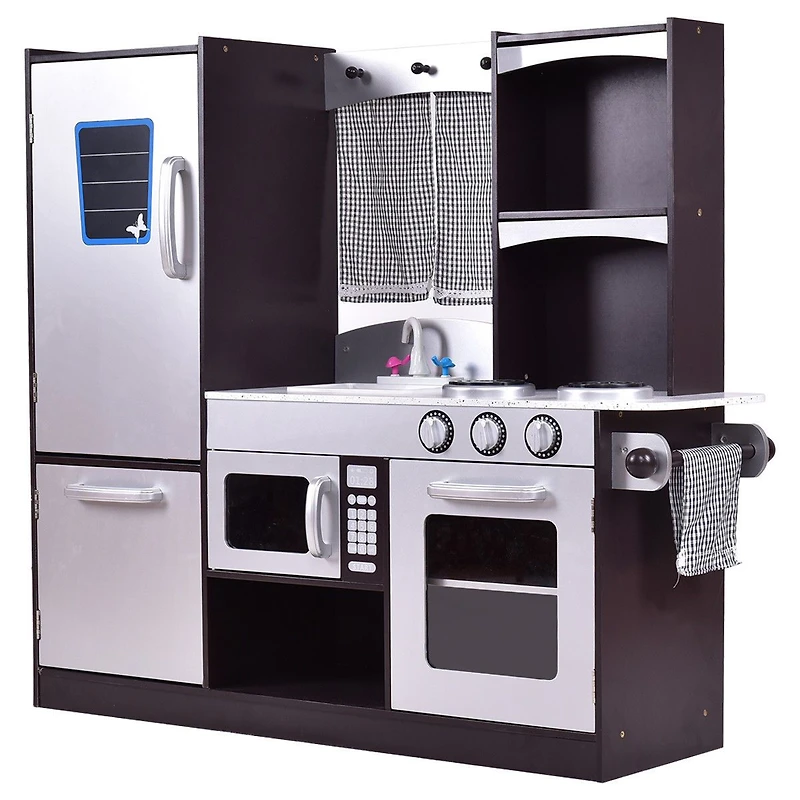 Ensemble de cuisine moderne en bois pour jeux de rôle