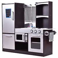 Ensemble de cuisine moderne en bois pour jeux de rôle