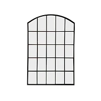 Ordain Matte Black Metal Mirror