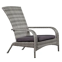 Muskoka Light Grey Wicker Chair