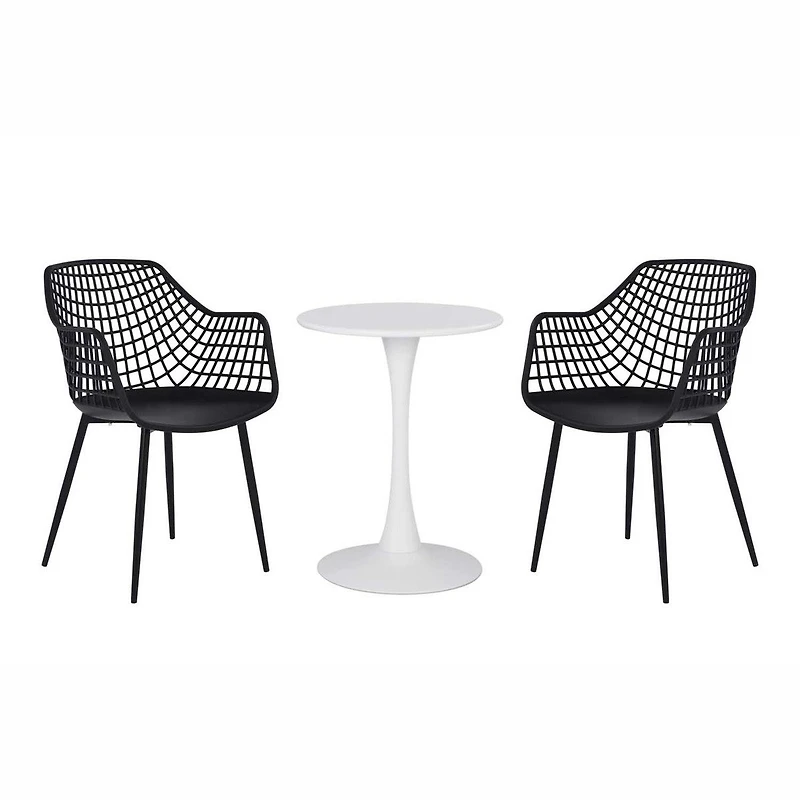 Patioflare 3-Piece Recycled Plastic Kana Bistro Set