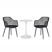 Patioflare 3-Piece Recycled Plastic Kana Bistro Set