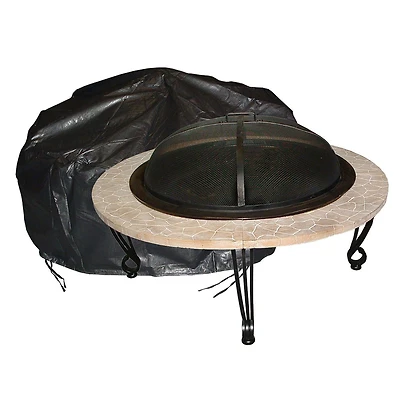 Outdoor Vinyl  Firepit Cover, Round